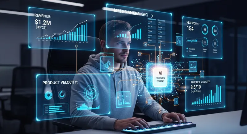 AI agent making real-time decisions from live company dashboards